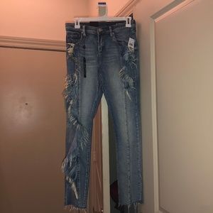 BLANKNYC frayed cropped jeans